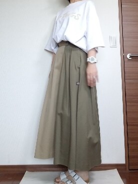 Dickiesコラボスカート【niko and 】を使った人気ファッション 