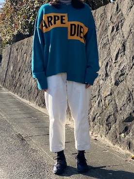 「ADER error（アーダーエラー）のアイテム（レッグウェア）」を使った、KAORIさん（レディース・166cm）の春コーディネート