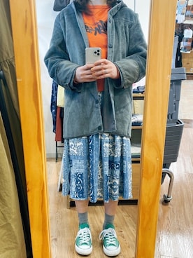 「Ralph Lauren」｜「アイテム（スウェット）」を使った、KAORIさん（レディース・166cm）の春コーディネート