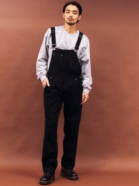 「Beautiful Harmony（ビューティフルハーモニー）のアイテム（オールインワン・サロペット）」を使った、Beautiful Harmonyさん（メンズ・179cm）の冬コーディネート