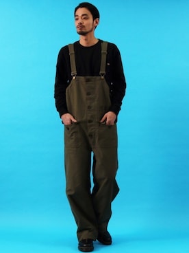 「Beautiful Harmony（ビューティフルハーモニー）のアイテム（オールインワン・サロペット）」を使った、Beautiful Harmonyさん（メンズ・179cm）の春コーディネート