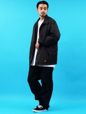 「Dickies（ディッキーズ）のアイテム（ナイロンジャケット）」を使った、Beautiful Harmonyさん（メンズ・179cm）の春コーディネート