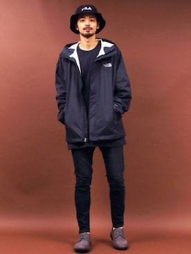 「FILA（フィラ）のアイテム（帽子）」を使った、Beautiful Harmonyさん（メンズ・179cm）の春コーディネート