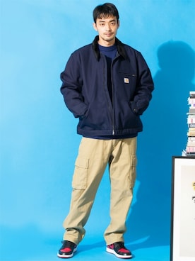 「Carhartt(カーハート)のアイテム(ジャケット/アウター)」を使った、Beautiful Harmonyさん(メンズ・180cm)の秋コーディネート