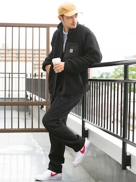 「Carhartt(カーハート)のアイテム(ジャケット/アウター)」を使った、Beautiful Harmonyさん(メンズ・180cm)の秋コーディネート