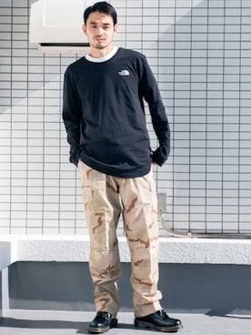 「ROTHCO（ロスコ）のアイテム（パンツ）」を使った、Beautiful Harmonyさん（メンズ・180cm）の秋コーディネート