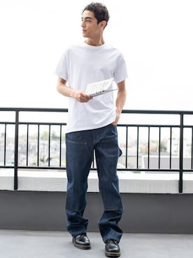 「KEY（キイ）のアイテム（パンツ）」を使った、Beautiful Harmonyさん（メンズ・180cm）の春コーディネート