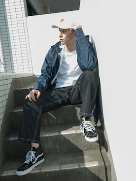 「carhartt」｜「アイテム（マウンテンパーカー）」を使った、Beautiful Harmonyさん（メンズ・181cm）の春コーディネート