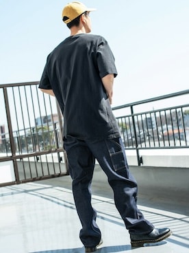 「KEY（キイ）のアイテム（パンツ）」を使った、Beautiful Harmonyさん（メンズ・181cm）の夏コーディネート