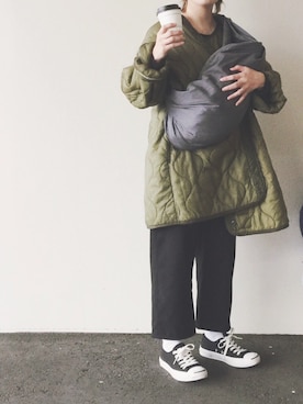 「CONVERSE（コンバース）のCONVERSE コンバース ジャック パーセル / JACK PURCEL（スニーカー）」を使った、MAYOさん（レディース・156cm）の冬コーディネート