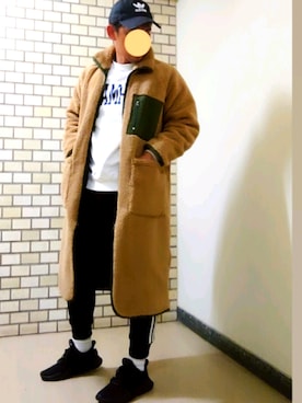 「unrelaxing（アンリラクシング）のアイテム（ブルゾン）」を使った、5026さん（メンズ・171cm）の冬コーディネート