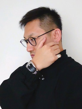 「Adoon plain（アドーンプレーン）のアイテム（スウェット）」を使った、5026さん（メンズ・171cm）の春コーディネート
