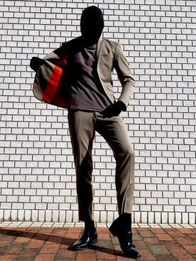 「セットアップ風」｜「アイテム（セットアップ）」を使った、UEMTOさん（メンズ・180cm）の秋コーディネート
