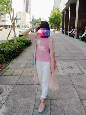 「アイテム（ピーコート）」を使った、Fionaさん（レディース・154cm・30代）の春コーディネート