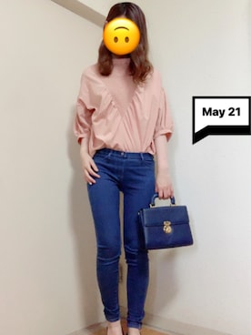 「オーバートップス」｜さとうさんさん（レディース・168cm）の春コーディネート