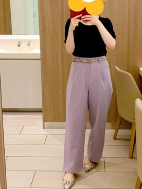 「PLST（プラステ）のアイテム（シューズ）」を使った、kaerutomatoさん（レディース・155cm）の秋コーディネート