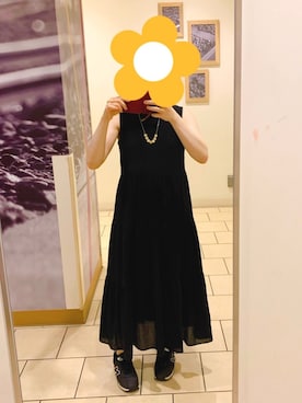 「PLST（プラステ）のアイテム（ワンピース/ドレス）」を使った、kaerutomatoさん（レディース・155cm）の秋コーディネート