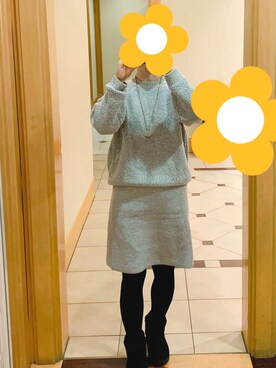 「A part by（アパートバイ）のアイテム（オールインワン・サロペット）」を使った、kaerutomatoさん（レディース・155cm）の冬コーディネート