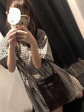「moussy」｜「アイテム（シャツワンピース）」を使った、mizukiさん（レディース・154cm）の夏コーディネート