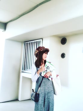 「152cm」｜「アイテム（オールインワン・サロペット）」を使った、momoさん（レディース・152cm）の冬コーディネート