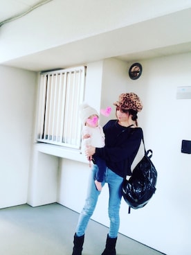 momoさん（レディース・152cm）の冬コーディネート