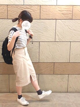 haruさんの「製品染めコールタイトスカート【niko and ...】」を使ったコーディネート