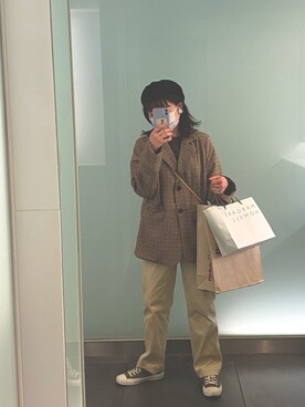 「SONA（ソナ）のアイテム（ジャケット/アウター）」を使った、haruさん（レディース・157cm）の秋コーディネート