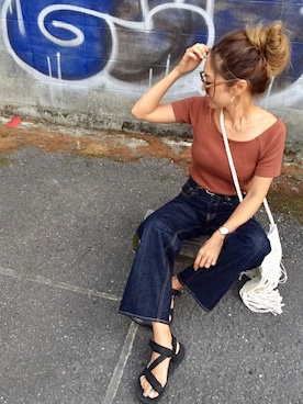 「MICHAEL KORS（マイケルコース）のアイテム」を使った、Ikumi さん（レディース・167cm）の夏コーディネート