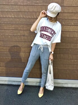 Ikumi さんの「綿アソートロゴTシャツ【niko and ...】」を使ったコーディネート