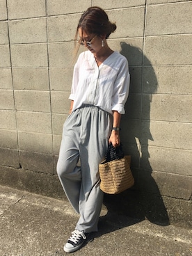 「fifth（フィフス）のアイテム（トップス）」を使った、Ikumi さん（レディース・167cm）の夏コーディネート