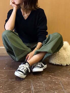 「ivory court（アイボリーコート）のアイテム（ショルダーバッグ）」を使った、Ikumi さん（レディース・167cm）の秋コーディネート