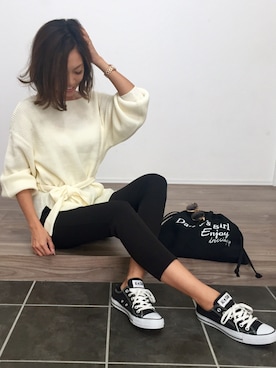 「MICHAEL KORS（マイケルコース）のアイテム」を使った、Ikumi さん（レディース・167cm）の秋コーディネート
