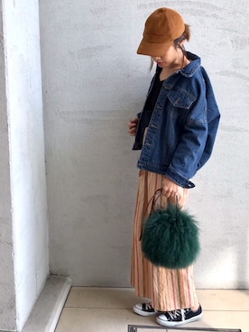 「Ungrid（アングリッド）のアイテム（ショルダーバッグ）」を使った、Ikumi さん（レディース・167cm）の秋コーディネート