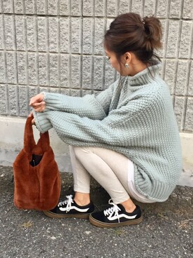 「H&M（エイチ・アンド・エム）のアイテム（ニット/セーター）」を使った、Ikumi さん（レディース・167cm）の秋コーディネート