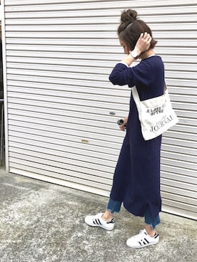 「TODAYFUL（トゥデイフル）のアイテム（トートバッグ）」を使った、Ikumi さん（レディース・167cm）の春コーディネート