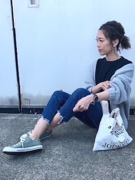 「UNIQLO U」｜Ikumi さん（レディース・167cm）の春コーディネート