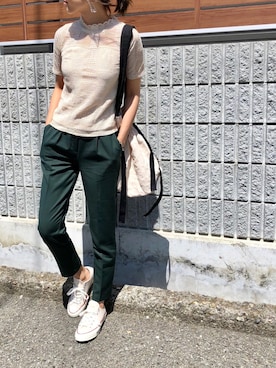 「Pierrot（ピエロ）のアイテム」を使った、Ikumi さん（レディース・167cm）の春コーディネート