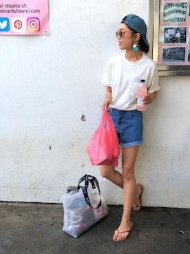 「havaianas（ハワイアナス）のアイテム（サンダル）」を使った、Ikumi さん（レディース・167cm）の春コーディネート