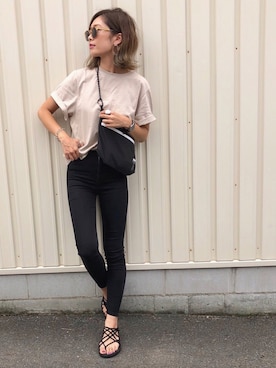 「FREAK'S STORE（フリークスストア）のアイテム（サンダル）」を使った、Ikumi さん（レディース・167cm）の夏コーディネート