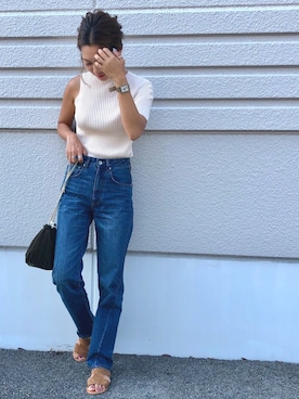 「AKTE（アクテ）のアイテム」を使った、Ikumi さん（レディース・167cm）の夏コーディネート