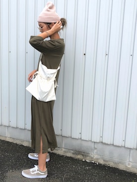 「TODAYFUL（トゥデイフル）のアイテム（ボディバッグ/ウエストポーチ）」を使った、Ikumi さん（レディース・167cm）の秋コーディネート