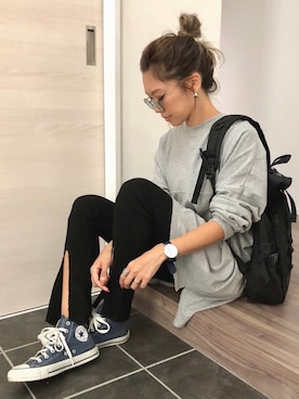 「Add+（アッド）のアイテム」を使った、Ikumi さん（レディース・167cm）の秋コーディネート