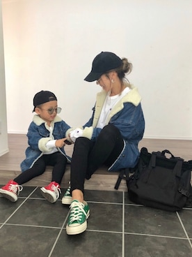 「アイテム（その他、グリーン系）」を使った、Ikumi さん（レディース・167cm）の秋コーディネート