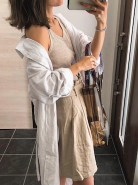 「FRAMeWORK（フレームワーク）のアイテム（バッグ）」を使った、Ikumi さん（レディース・167cm）の春コーディネート