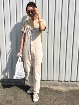 「ZARA（ザラ）のアイテム（オールインワン・サロペット）」を使った、Ikumi さん（レディース・167cm）の春コーディネート