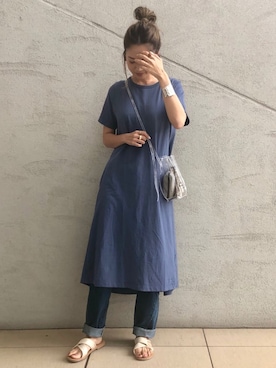 「AKTE（アクテ）のアイテム」を使った、Ikumi さん（レディース・167cm）の夏コーディネート