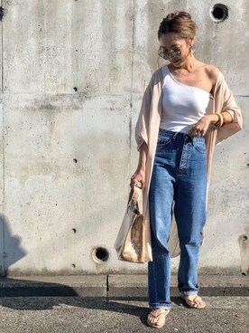 「havaianas（ハワイアナス）のアイテム（サンダル）」を使った、Ikumi さん（レディース・168cm）の夏コーディネート