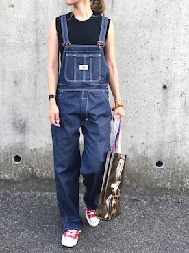 「FRAMeWORK（フレームワーク）のアイテム（バッグ）」を使った、Ikumi さん（レディース・167cm）の夏コーディネート