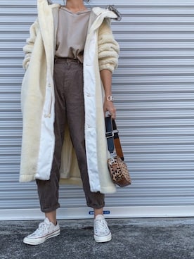 「HYKE（ハイク）のアイテム」を使った、Ikumi さん（レディース・167cm）の冬コーディネート