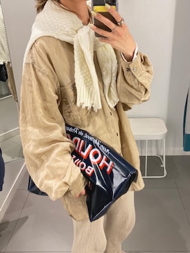 「FRAMeWORK（フレームワーク）のアイテム（バッグ）」を使った、Ikumi さん（レディース・167cm）の春コーディネート